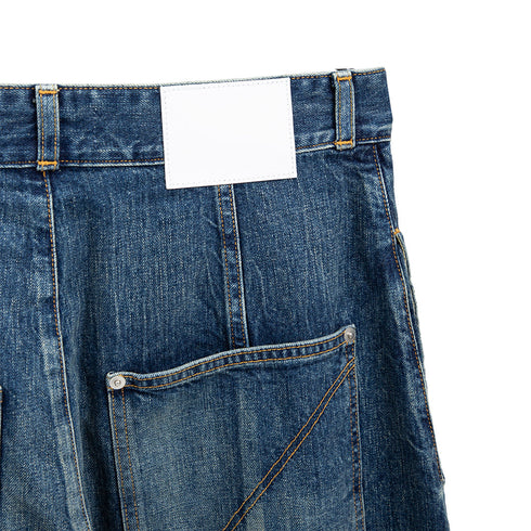 Sage Nation Welt Trouser Denim Indigo Wash Degli Uberti